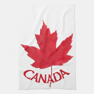 Serviette souvenir du Canada Toile de thé en feuil