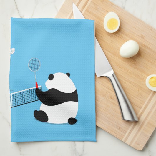 Serviette Sportive Badminton Pandas (Quart Plié)