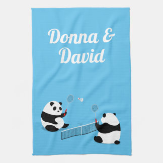Serviette Sportive Badminton Pandas