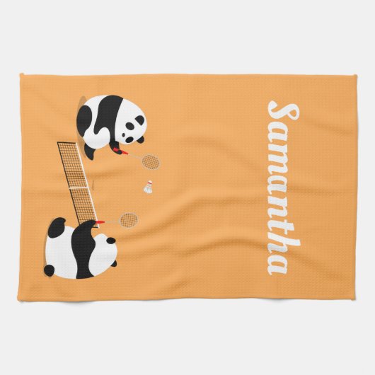 Serviette Sportive Badminton Pandas (Horizontal)