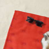 Serviette sud-africaine de plage d'Ostrich (En situation)