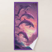 Serviette Sunrise Dolphins Beach (Serviette de bain)