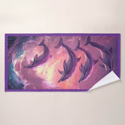 Serviette Sunrise Dolphins Beach (Serviette de bain)