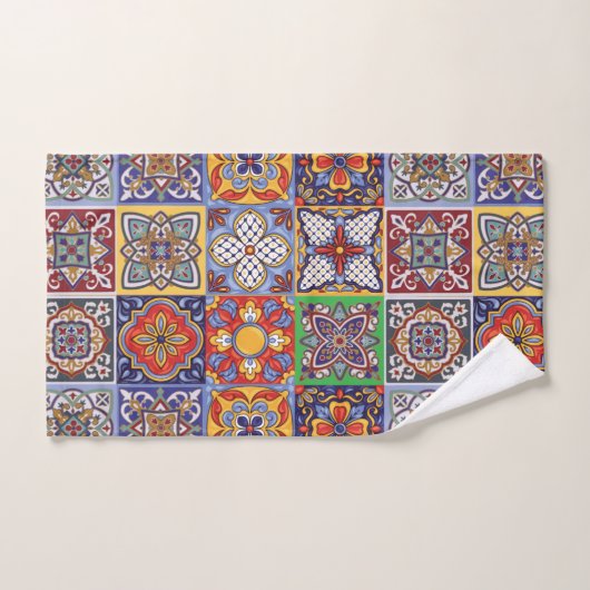 Serviette Talavera Design-1 (Serviette à main)