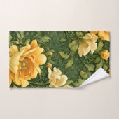 Serviette Tapisserie Florale Dorée (Serviette à main)