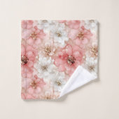 Serviette Tendance Monogramme Salle de Bain Rose e (Gant de toilette)