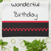 Serviette Thé Anniversaire (Plié)
