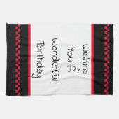 Serviette Thé Anniversaire (Horizontal)