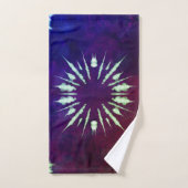Serviette Tie Dye Violet (Serviette à main)