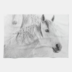 Serviette toujours de cuisine de cheval