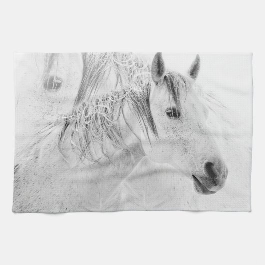 Serviette toujours de cuisine de cheval (Horizontal)