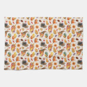 Serviette traditionnelle de cuisine Thanksgiving (Horizontal)