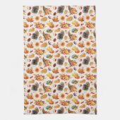 Serviette traditionnelle de cuisine Thanksgiving (Vertical)