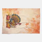 Serviette traditionnelle de cuisine Thanksgiving (Horizontal)