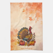 Serviette traditionnelle de cuisine Thanksgiving (Vertical)