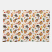 Serviette traditionnelle de cuisine Thanksgiving (Horizontal)