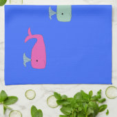Serviette Trio Baleine Bébé (Plié)