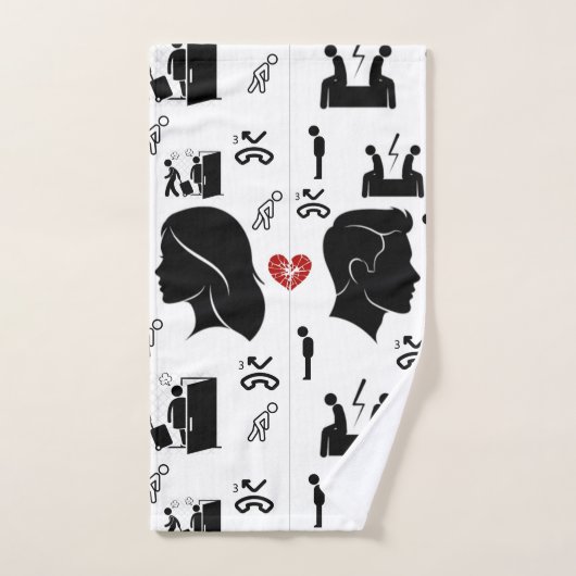 Serviette Trois Chances Manquées | Décor émotionne (Serviette à main)