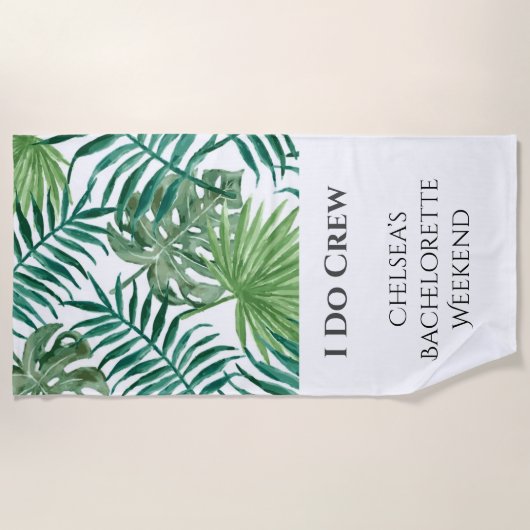 Serviette Tropical Leaf Beach Party (Devant)