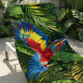 Serviette Tropical Macaw Beach colorée