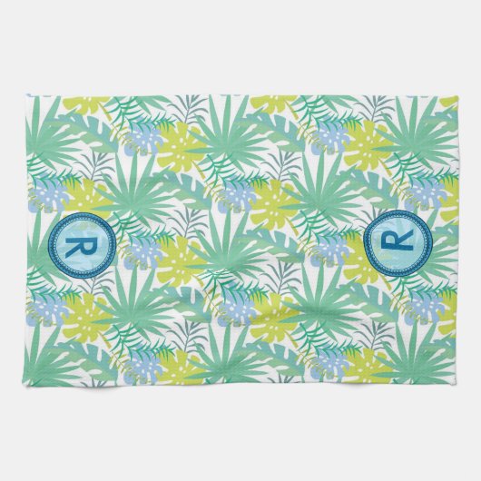 Serviette Tropicale Monogrammée (Horizontal)