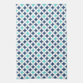 Serviette turquoise bleue de tissu de cuisine de (Vertical)