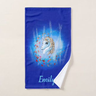 Serviette Unicorne Hiver Personnalisée