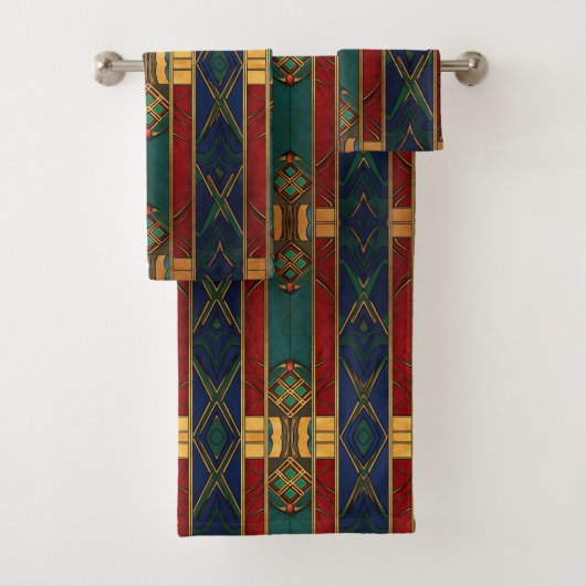 Serviette unique Motif Afrocentrique (En situation)