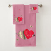 Serviette Valentine Hearts (En situation)
