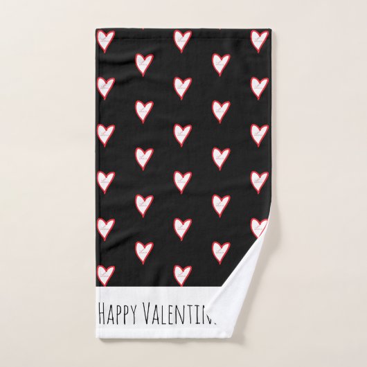 Serviette Valentines jour (Serviette à main)