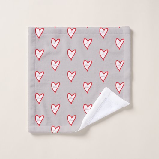 Serviette Valentines jour (Gant de toilette)