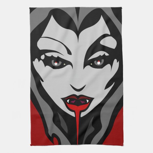 Serviette Vampire Halloween Cool Serviettes de thé (Vertical)