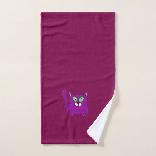 Serviette Vampire Miaou (Serviette à main)