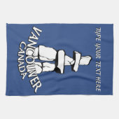 Serviette Vancouver personnalisée Serviette de thé (Horizontal)