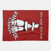 Serviette Vancouver personnalisée Serviette de thé (Horizontal)