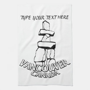 Serviette Vancouver personnalisée Serviette de thé