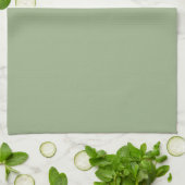 Serviette verte Sage pour votre cuisine (Plié)