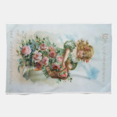 Serviette victorienne d'antiquité d'anniversaire (Horizontal)