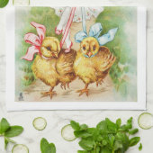 Serviette victorienne de fille de carte postale (Plié)