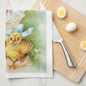 Serviette victorienne de fille de carte postale (Quart Plié)