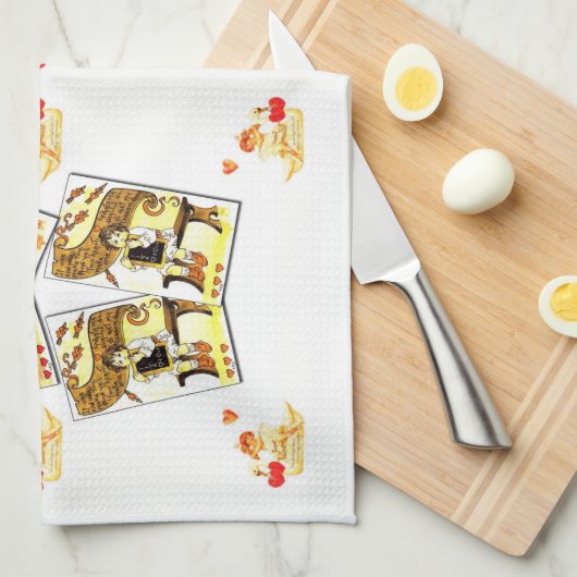 Serviette vintage (Quart Plié)