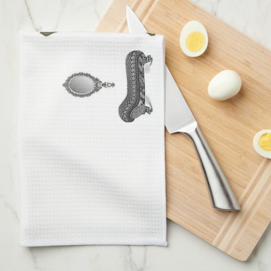 Serviette vintage (Quart Plié)