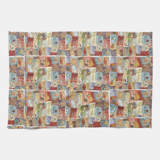 Serviette vintage à coudre (Horizontal)