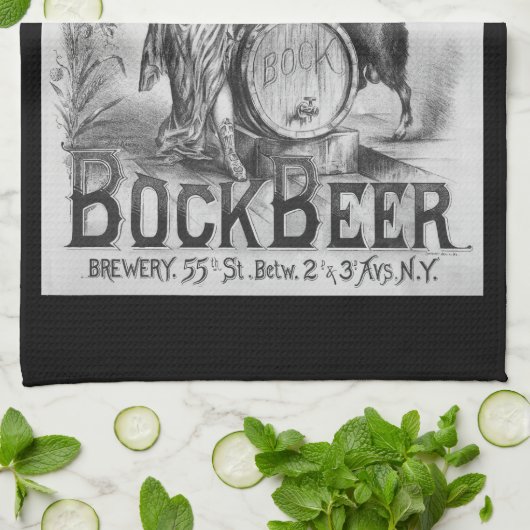 Serviette vintage Bock Beer Bar (Plié)
