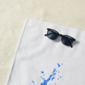 Serviette vintage Compass RoseBeach (En situation)