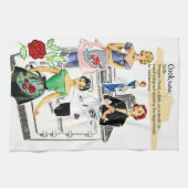 Serviette vintage de fourneau de cuisine (Horizontal)