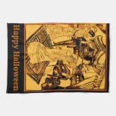 Serviette vintage de partie de Halloween (Horizontal)