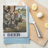 Serviette vintage Lager Beer Bar (Quart Plié)