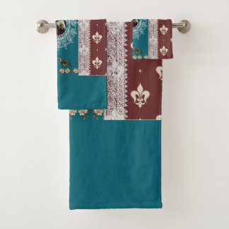 Serviette vintage romantique