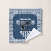 Serviette vintage romantique (Gant de toilette)